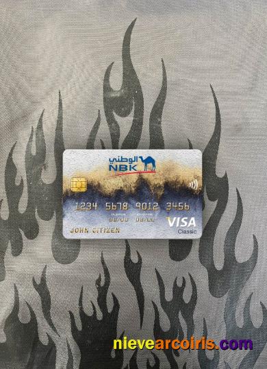 Kuwait National Bank visa classic card photolook